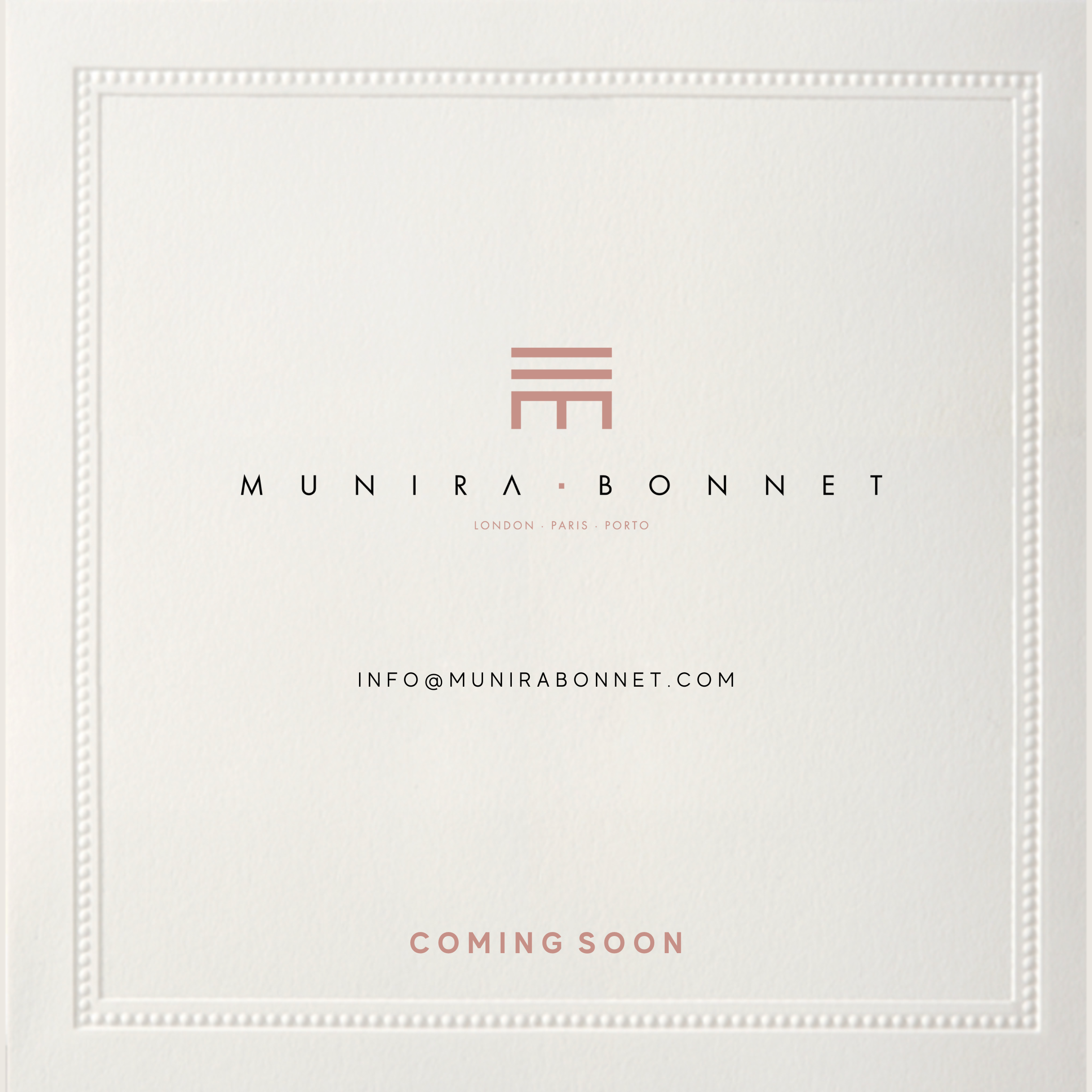 Coming Soon – Munira Bonnet